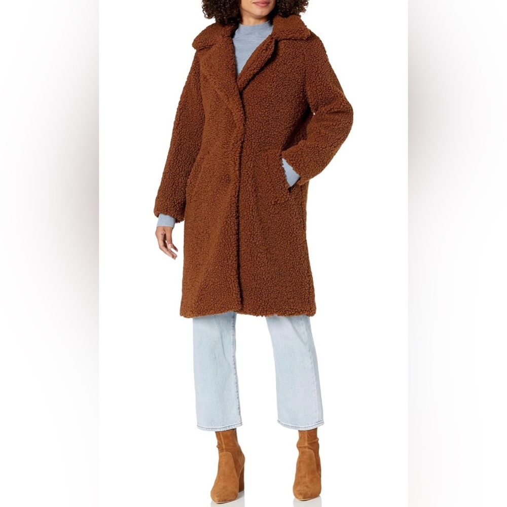 Brown Teddy Coat - Lucky Brand